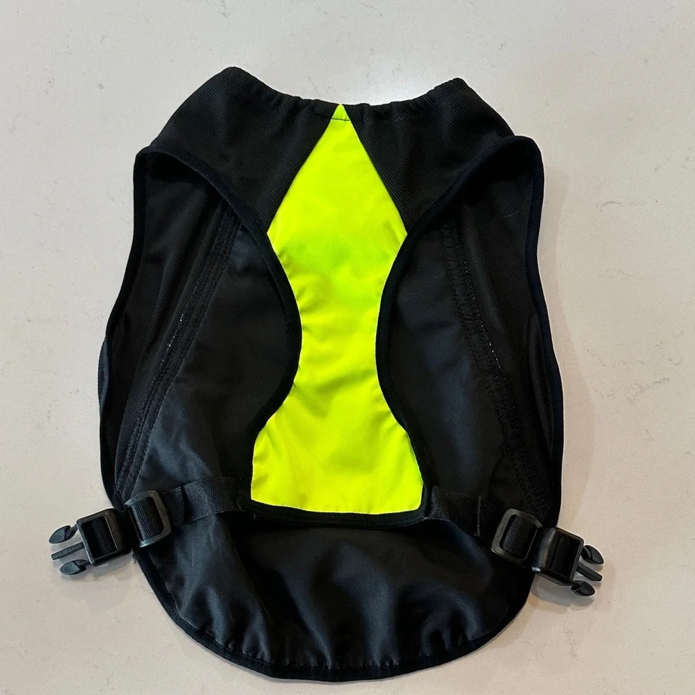 Cooling Dog Vest - High-Visibility Yellow and Black